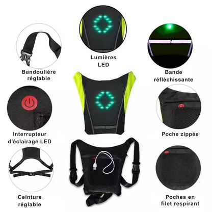 Gilet clignotant LED - Voir & Être