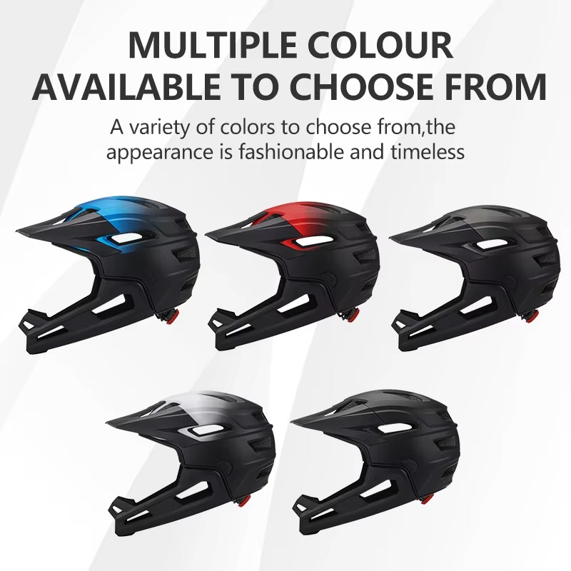 Casque de vélo intégral détachable