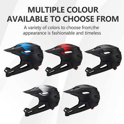 Casque de vélo intégral détachable